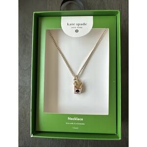 French Fry Charm Tennis Necklace Chain Crystal- Kate Spade x Target